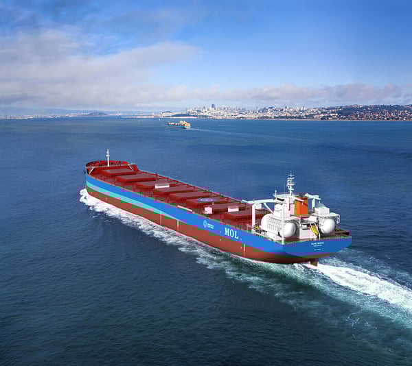 アンモニア燃料船イメージ図