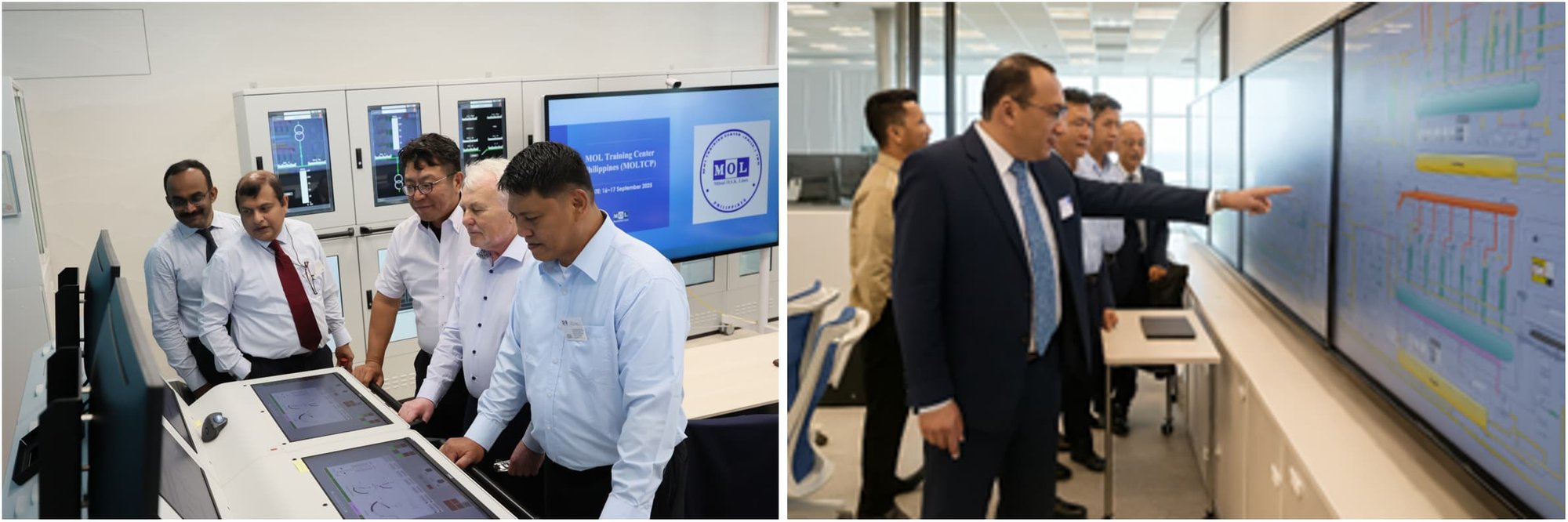 シミュレーターに実際に触れる様子