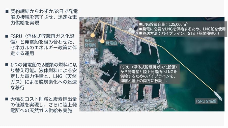 商船三井のセネガルの発電船事業2-1