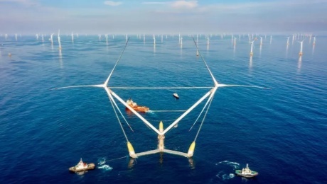 浮体式風力発電プラットフォーム