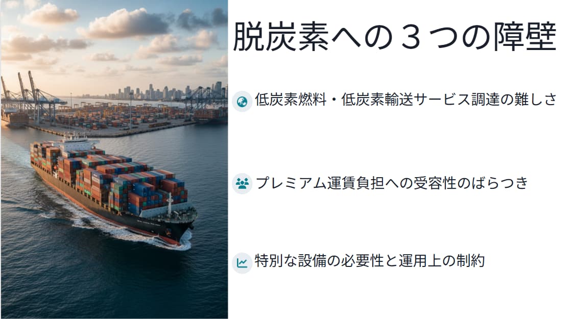 脱炭素への3つの障壁 