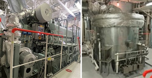 船内のメタンスリップ削減システム