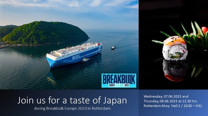 BreakBulkEurope2023 taste of Japan by  Mitsui OSK lines 
