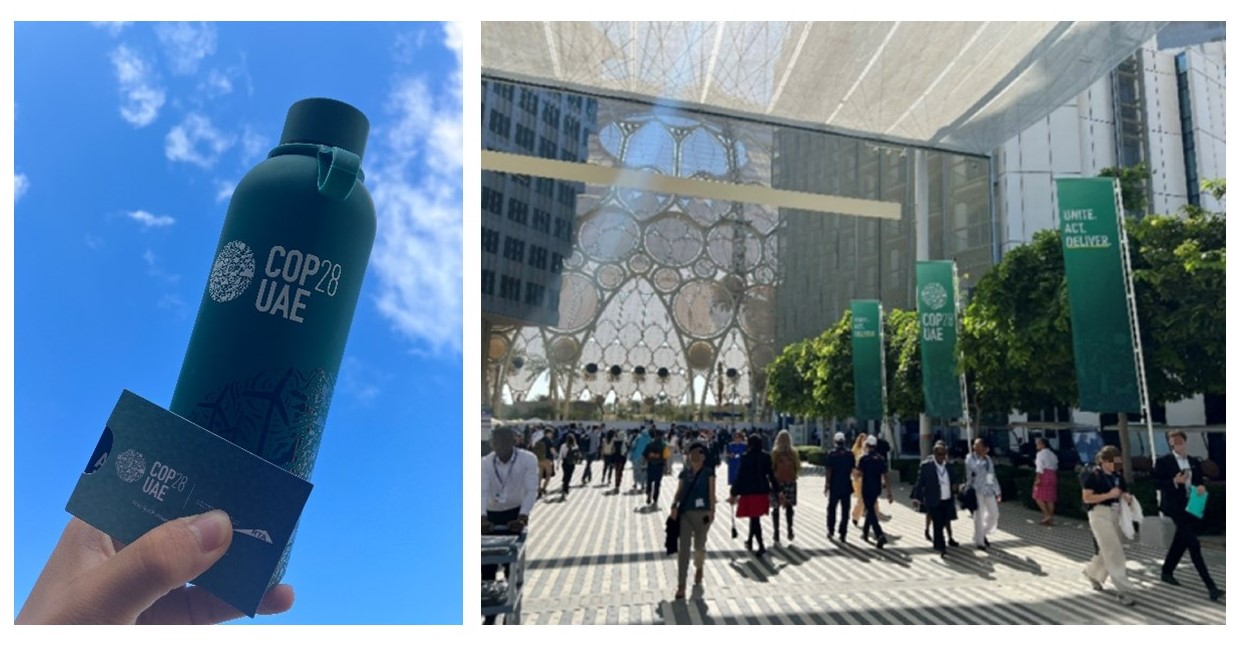 Tumblers and Metropass distributed at the COP28 venue 