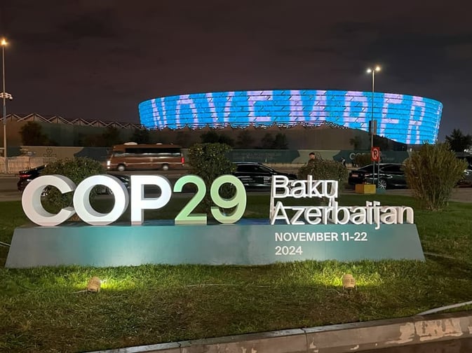 COP29会場夜景