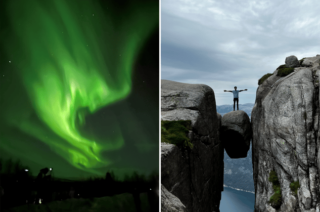 In Norway we can enjoy the wonders of nature.