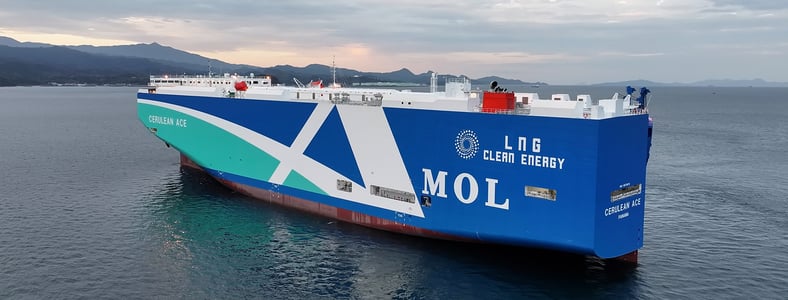 LNG燃料自動車船BLUEシリーズ1番船「CERULEAN ACE」-1