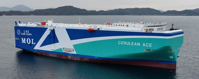 LNG燃料自動車船CERULEAN ACE(セルリアンエース)