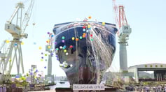 Naming and Launching Ceremony Held for Sunflower Pirka, LNG-fueled Ferry on Oarai-Tomakomai Route