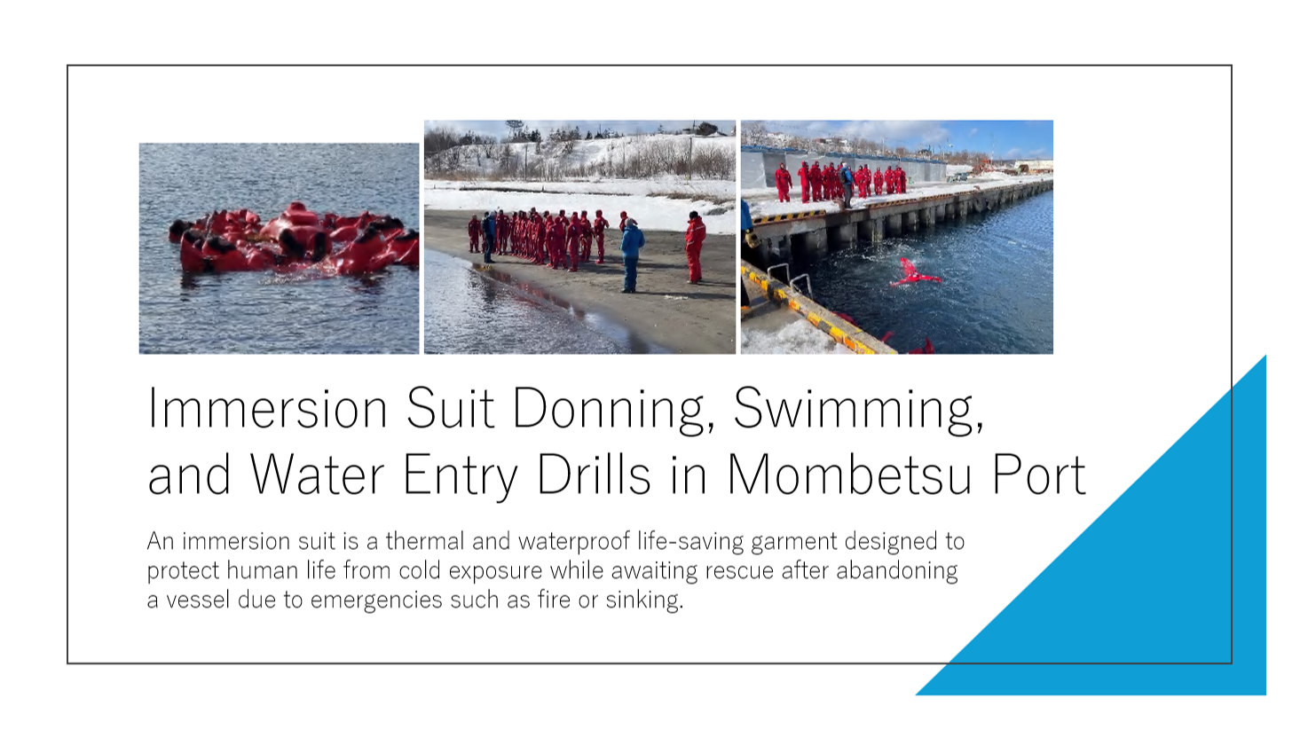 Polar Survival Training for the Launch of the Arctic Research Vessel “Mirai II”5