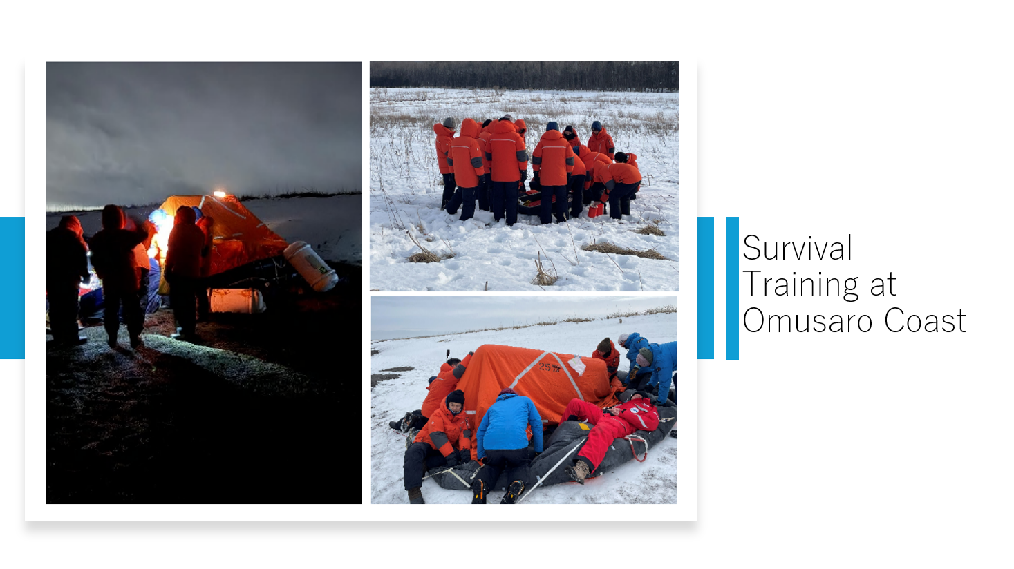Polar Survival Training for the Launch of the Arctic Research Vessel “Mirai II”7
