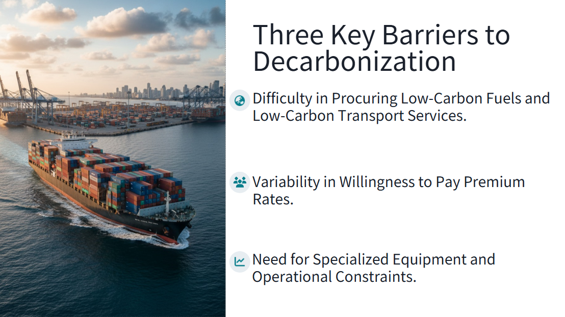 Three key barriers to decarbonization