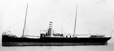 The first steamship of MOL, Hideyoshi Maru