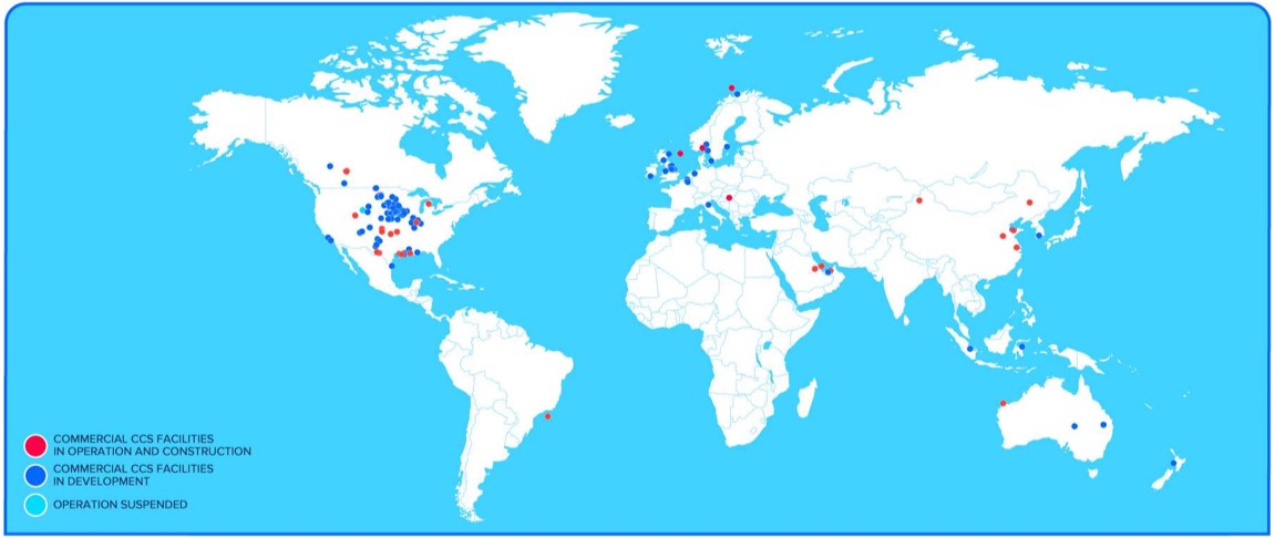 global CCUS map