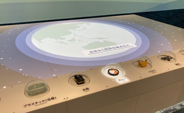 ふねしる展示：カレーの材料がどうやって運ばれるか