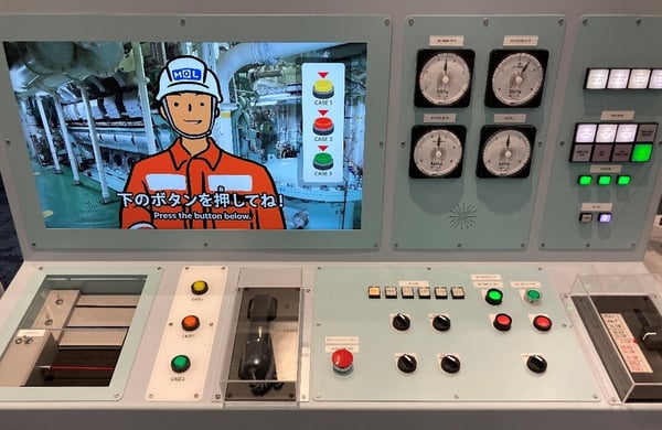 ふねしる展示：機関士の仕事体験