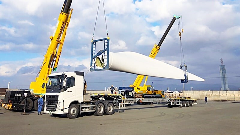 WIND POWER GENERATION EQUIPMENT TRANSPORTATION
