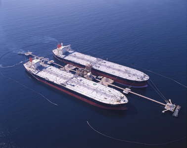 A VLCC is berthing at the Seaberth in Japan.