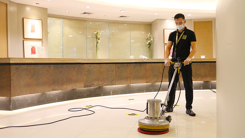 Building cleaning workers